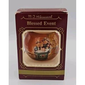 Vintage In Box 1983 Hummel Goebel Blessed Event Christmas Ornament Birth of Baby